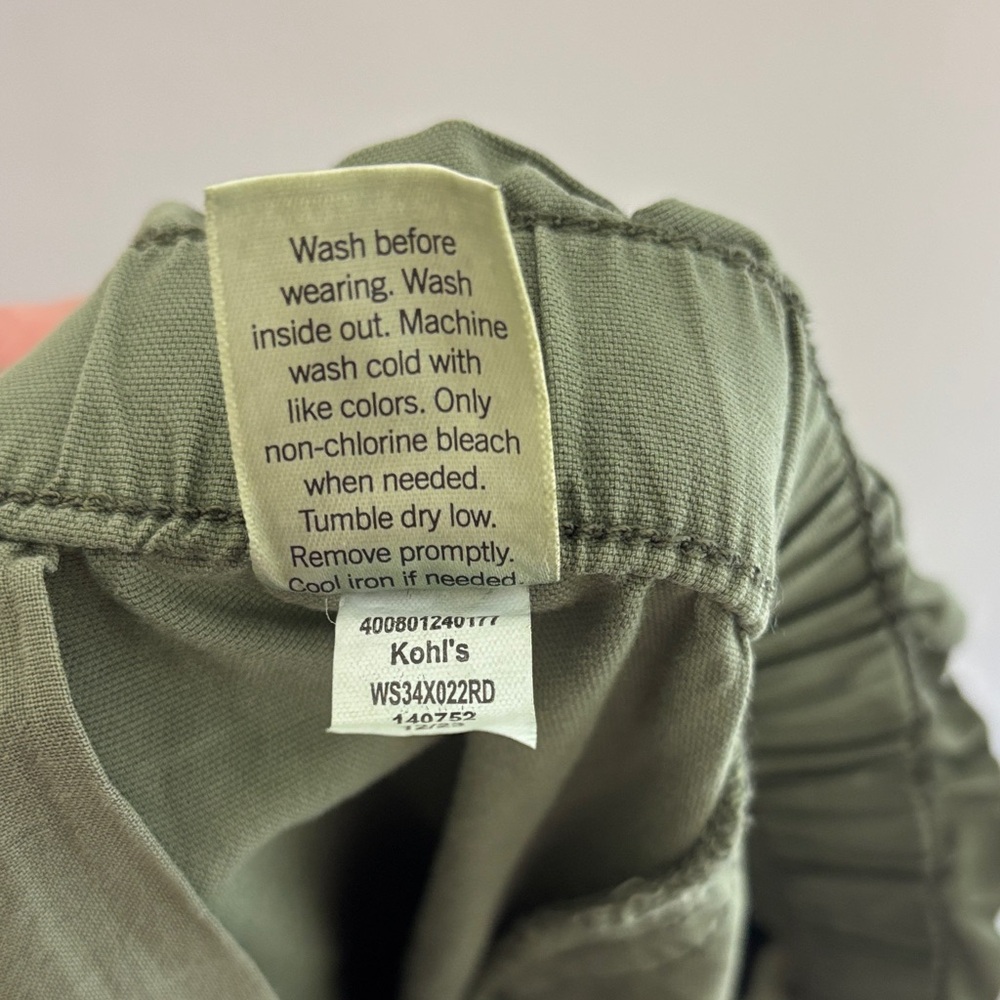 NWT Sonoma Olive Green Capris Women Size XL - Picture 13 of 13